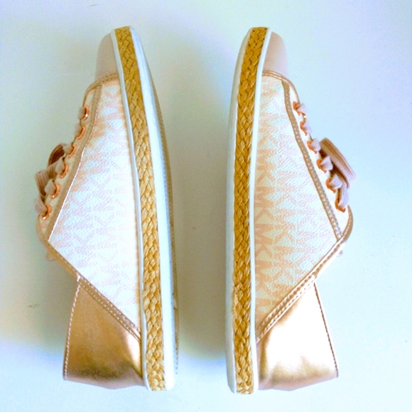 MICHAEL KORS Rose Gold Kristy Slide Sneakers - Picture 7 of 13